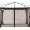 For Living Outdoor/Patio Replacement Gazebo Walls/Netting For Promenade Gazebo, 10x12-ft