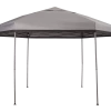 For Living Quick-Set Hexagon Outdoor/Patio Soft-Top Gazebo W/ Netting, Grey, 10x12-ft