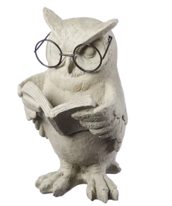For Living Reading Animals With Glasses Statue & Lawn Ornament, 7.48 In, Assorted
