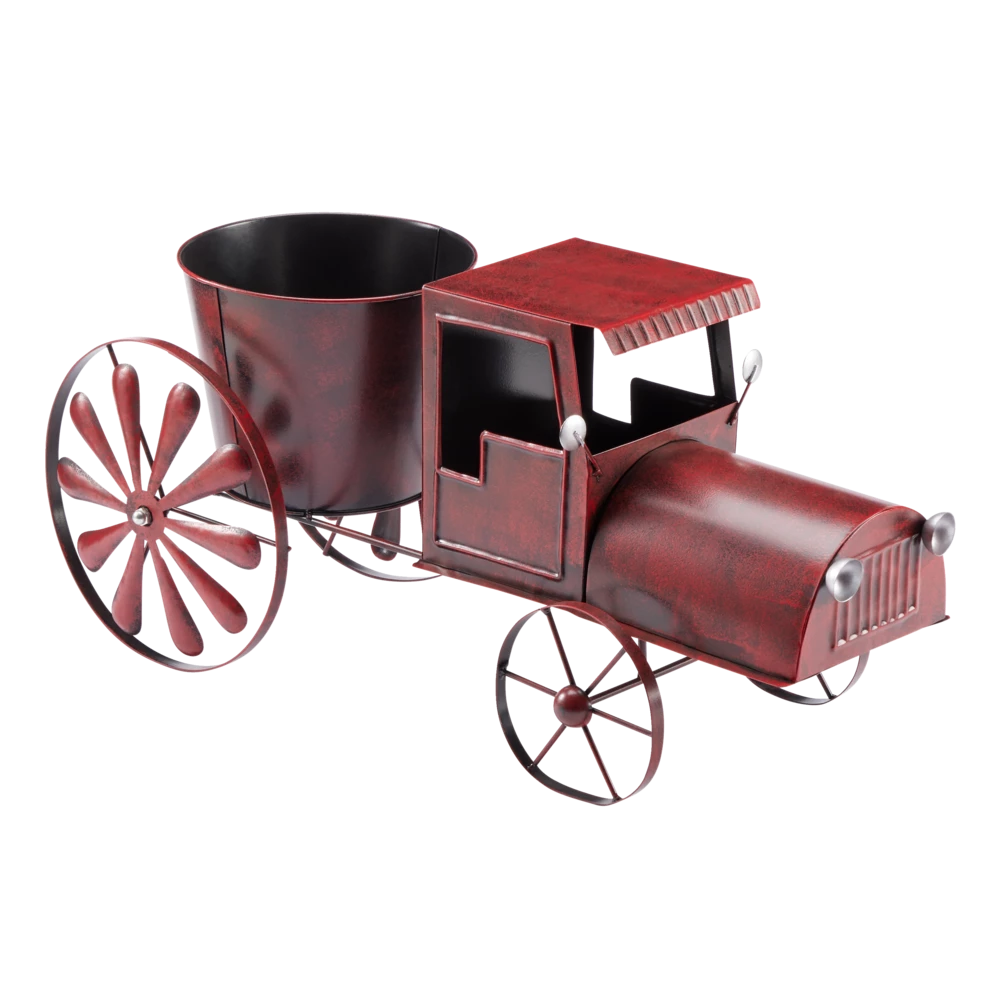 For Living Red Vintage Car Planter, 4.11-in