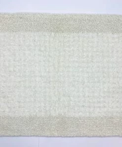 For Living Machine Wash Cotton Reversible Bath Rug, Assorted Colours, 16 X 24-in