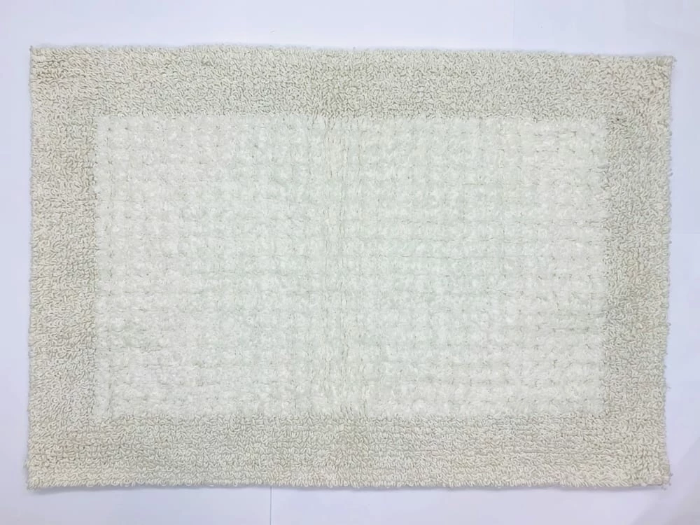 For Living Machine Wash Cotton Reversible Bath Rug, Assorted Colours, 16 X 24-in