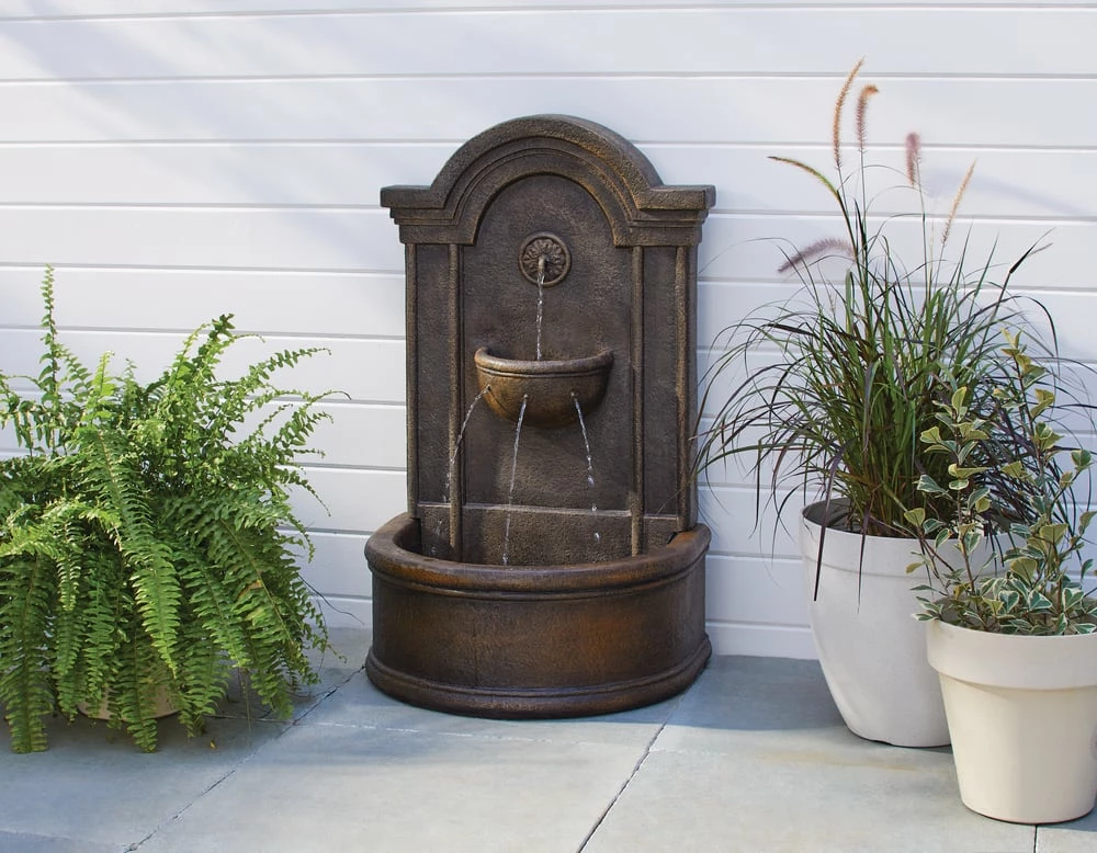 For Living Rustic Wall Fountain, 40.16-in