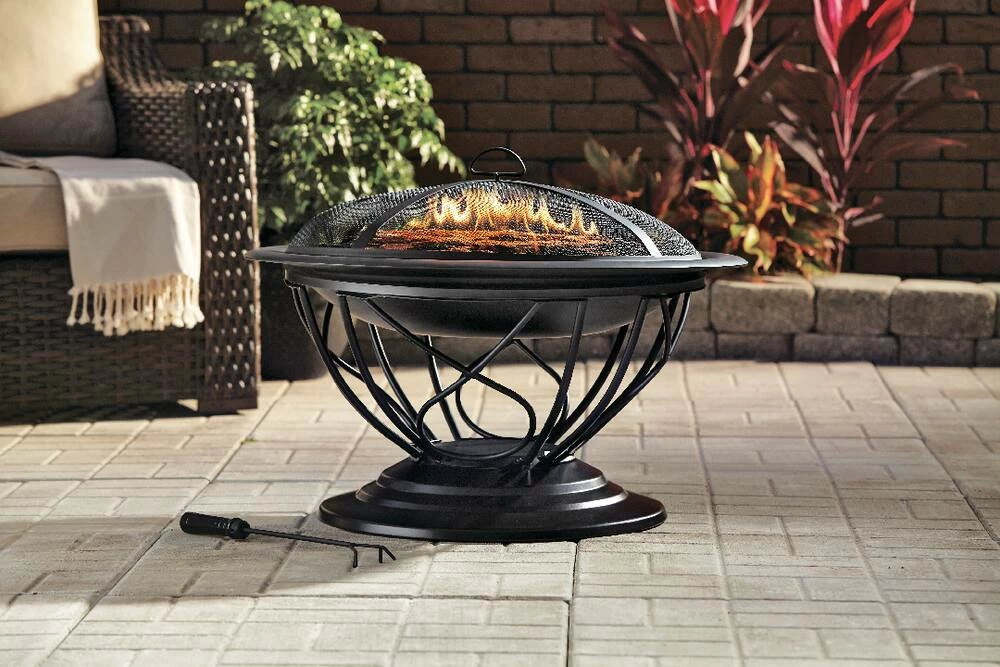 For Living Savona Round Wood Burning Outdoor Fire Bowl/Fire Pit, 29.5 X 20-in - Image 10