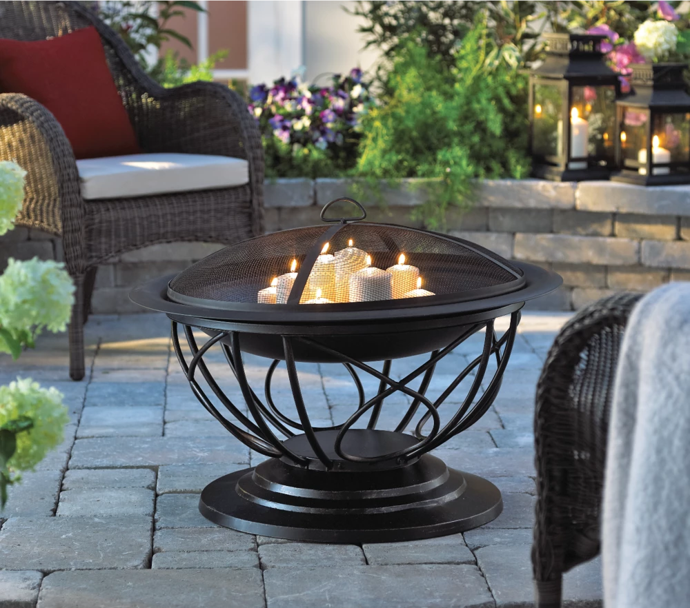 For Living Savona Round Wood Burning Outdoor Fire Bowl/Fire Pit, 29.5 X 20-in - Image 7