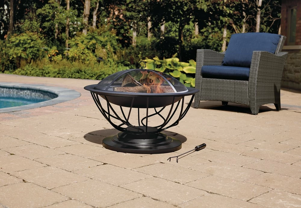 For Living Savona Round Wood Burning Outdoor Fire Bowl/Fire Pit, 29.5 X 20-in - Image 5