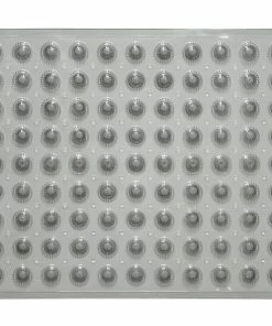 For Living Scrubber Non-slip Back Bath Tub Mat, Grey, 15-in X 28-in