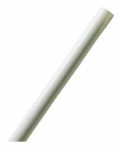 For Living Rust-Resistant Shower Curtain Shower Rod Cover, White, 60-in