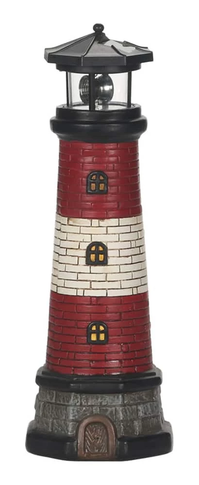 For Living Solar Lighthouse Statue & Lawn Ornament, 14.50-in