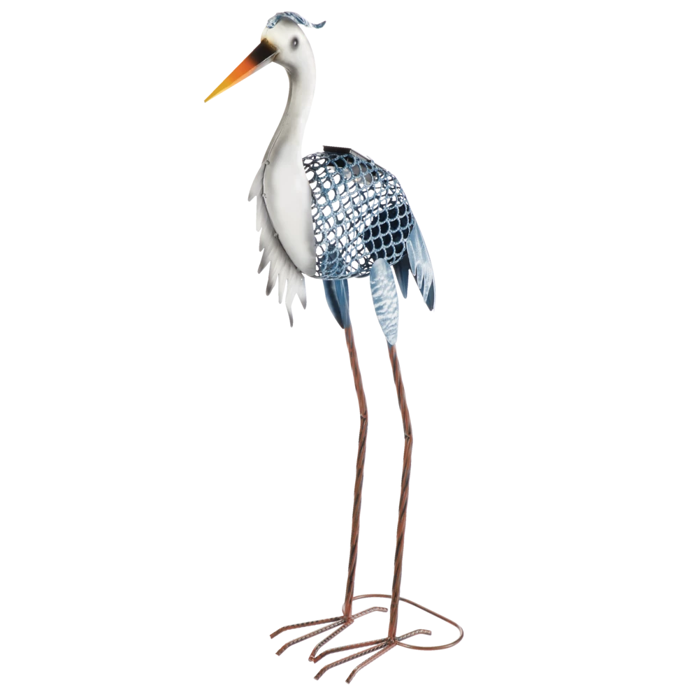 For Living Metal Heron Garden Stake, 29.13-in