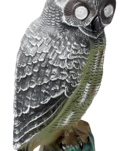 For Living Solar Powered Animated Owl Garden Statue