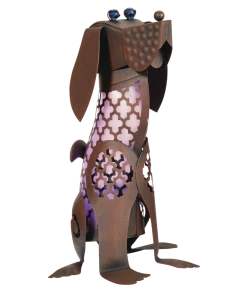 For Living Metal Dog Statue & Lawn Ornament, 11.25 In