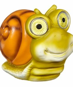 For Living Resin Solar Animal Statue & Lawn Ornament, 4-in, Multi-Colour