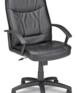 For Living PU Leather Height Adjustable Executive Swivel Office/Desk Chair, Black