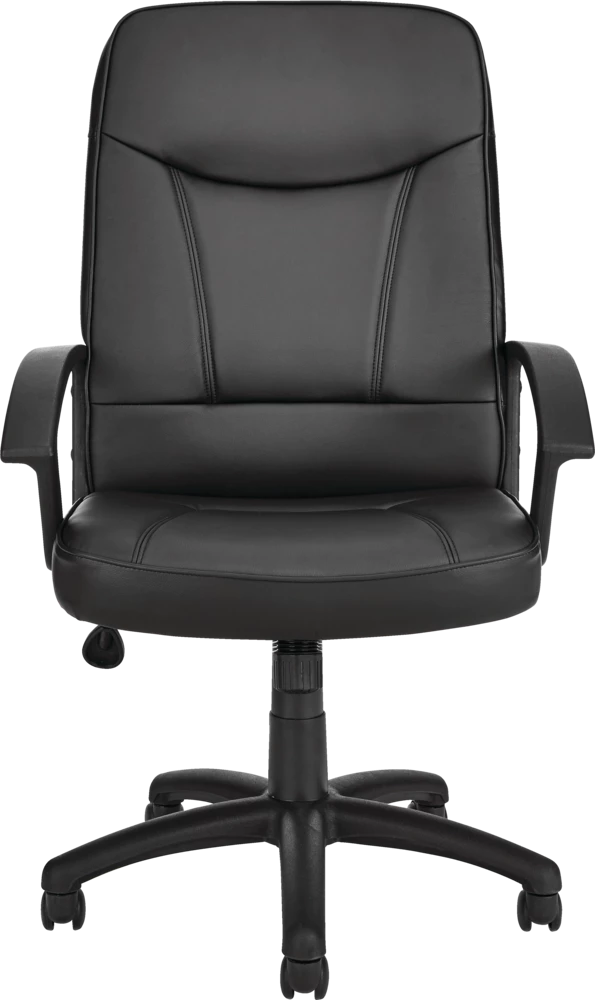 For Living PU Leather Height Adjustable Executive Swivel Office/Desk Chair, Black - Image 2