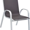 For Living Sling Outdoor/Patio Chair, Stackable, Grey
