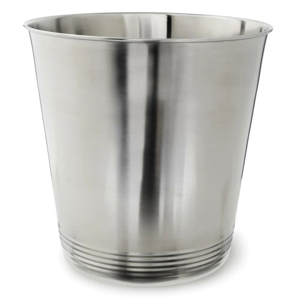 For Living Brushed Metal Waste Can/Trash Can, 5.2-L - Image 2