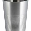 For Living Brushed Metal Waste Can/Trash Can, 5.2-L