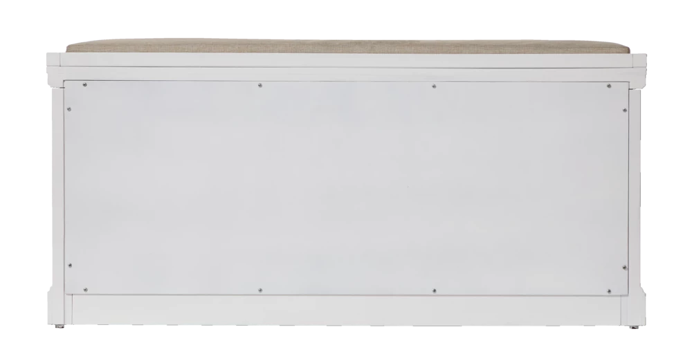 For Living Storage Bench, White - Image 6