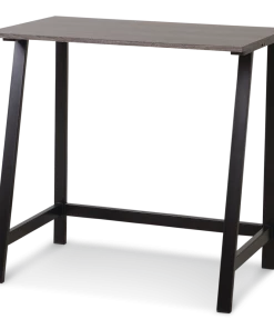 For Living Student/Small Space Office Computer Desk With Metal Frame, Wood Grain Finish