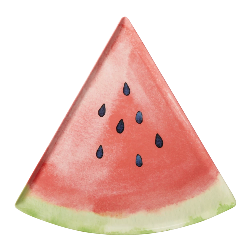 For Living Watermelon Plates, 4-pk