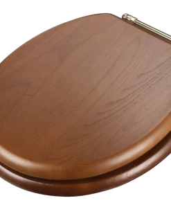 For Living Oak Toilet Seat, Brown