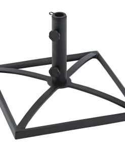 For Living Sutton Collection Steel/Recycled Content Patio Umbrella Base/Stand Black, 12-lb