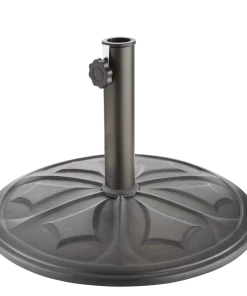 For Living Concrete Patio Umbrella Base/Umbrella Stand For All-Weather, Black, 40-lb