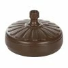 For Living Plastic Patio Umbrella Base/Umbrella Stand, Espresso Finish, 1.5-lb