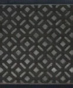 For Living Indoor/Outdoor Vortex Door Mat, Black, 17.5-in X 29.5-in