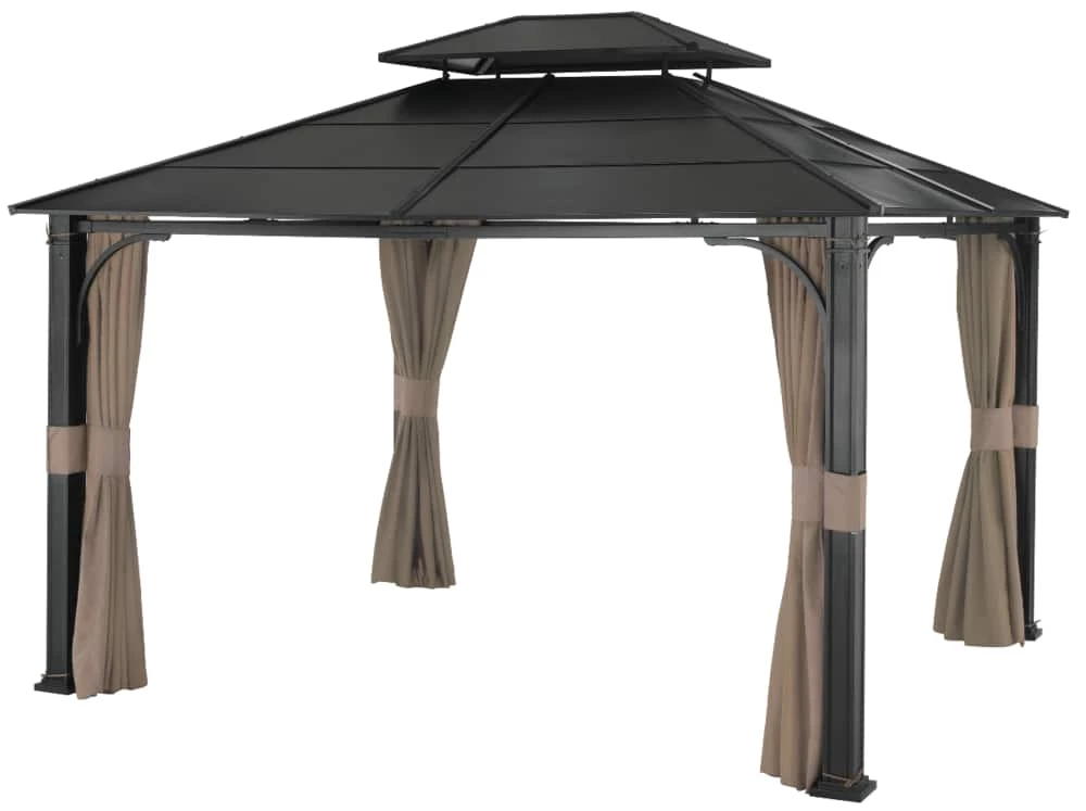 For Living Fabric Outdoor/Patio Gazebo Walls & Netting For Essex Gazebo, 135x113x85-in - Image 3