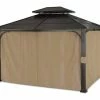 For Living Fabric Outdoor/Patio Gazebo Walls & Netting For Essex Gazebo, 135x113x85-in