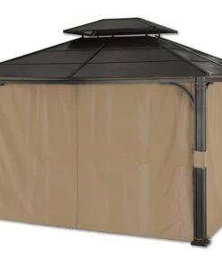 For Living Fabric Outdoor/Patio Gazebo Walls & Netting For Essex Gazebo, 135x113x85-in