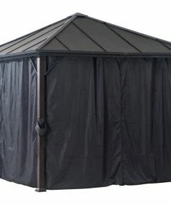 For Living Rockport Fabric Outdoor/Patio Gazebo Walls, For Hard-Top Gazebo, 103x103x81-in