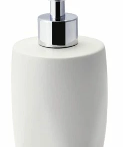 For Living Ceramic Soap Dispenser, White, 290-ml