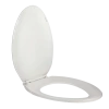 For Living Plastic Elongated Toilet Seat, White