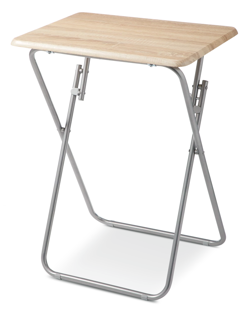For Living Portable Wood & Metal Folding TV Tray/Laptop/Side/End Table - Image 2