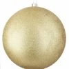 For Living Shatterproof Glittering Decoration Ball Christmas Ornament, Large, Gold, 300-mm
