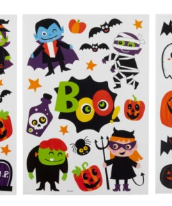 For Living Halloween Wall Stickers Kit, Indoor Halloween Decoration, Assorted Styles