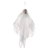 For Living Animated Spinning Ghost, LED Lights, Motion Sensor For Halloween, White, 2 1/2-ft
