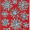 For Living Christmas Decoration Snowflake Window Clings, Assorted Style