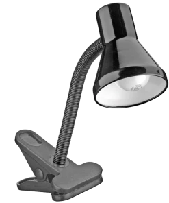 For Living Gooseneck Clip-On Desk Lamp, 12-in, Black