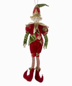 For Living Christmas Large Elf Décor, Assorted Style, 22-in