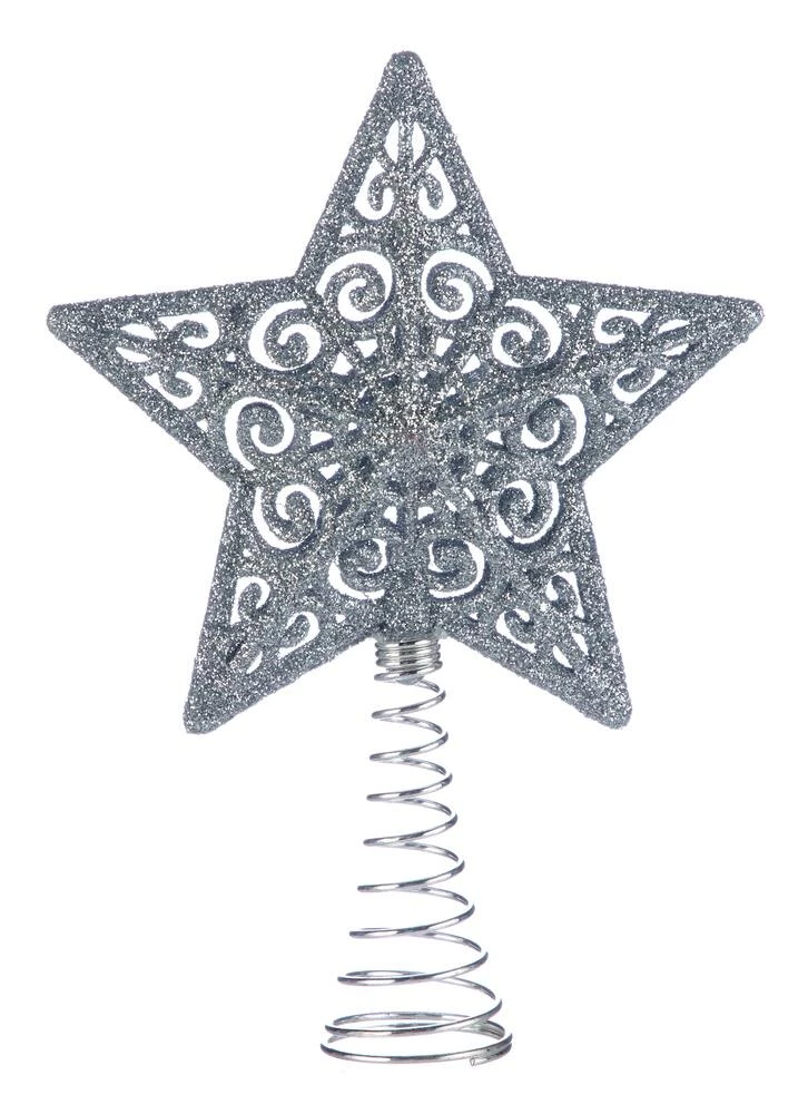 For Living Mini 5-Point Christmas Decoration Tree Star Topper, Assorted Colour, 4-in - Image 3
