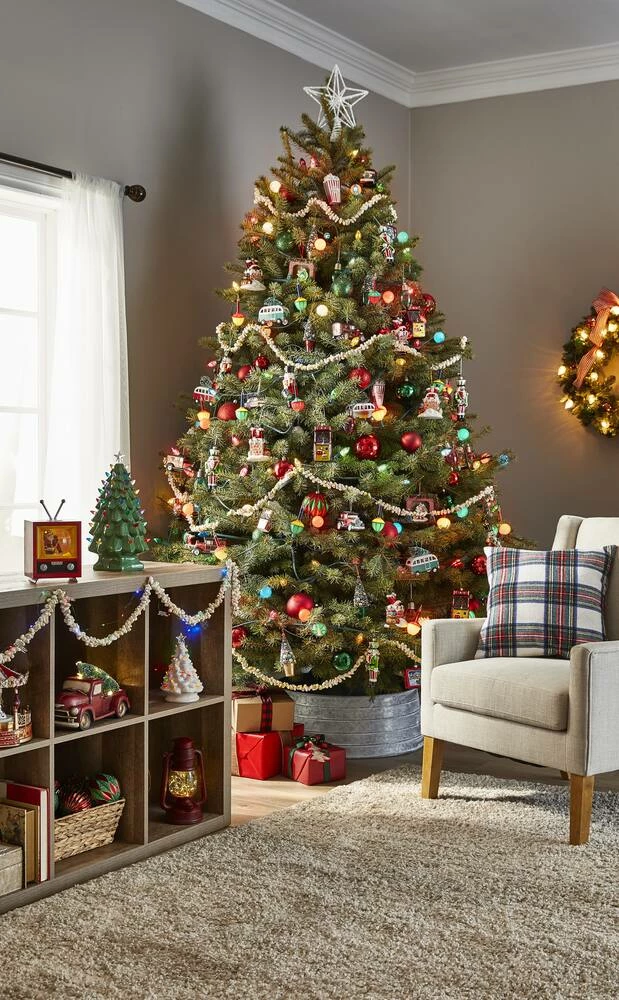 For Living Battery Operated Light-Up Christmas Vintage Decoration Lantern, Red, 9 1/2-in - Image 2