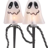 For Living Plastic Ghost Stake Lights And Covers Kit For Halloween, Plug-In, White, 10-pc