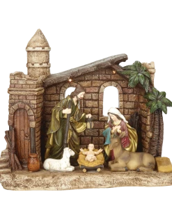 For Living Christmas The Nativity Scene Decoration Set, 16 1/2-in