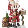 For Living Christmas Santa With List Décor, 20-in