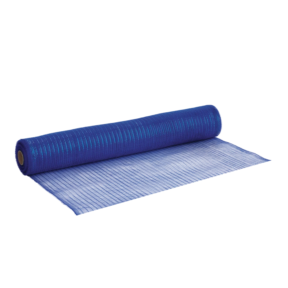 For Living Mesh Sinamay Festive Decoration Ribbon, Blue, 360 X 21-in