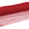 For Living Mesh Sinamay Festive Decoration Ribbon, Red, 360 X 21-in